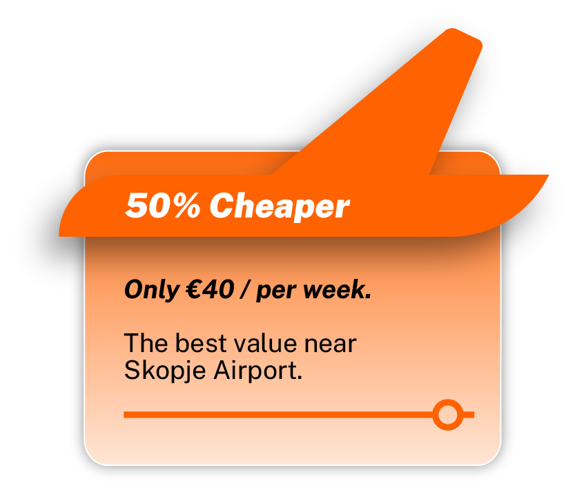 Skopje airport parking at AirGo facility